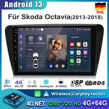Für Skoda Octavia III 3 5E 2013-2018 Carplay 4+64G Android 13 Autoradio GPS NAVI