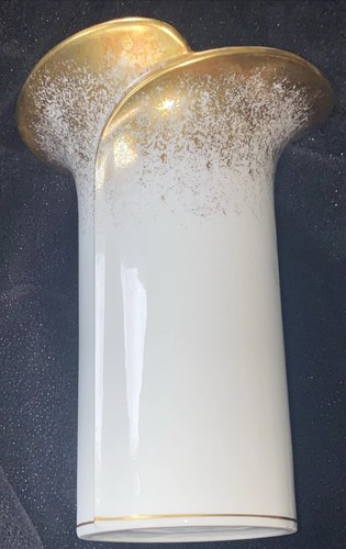 Weiße luxus vase mit gold - luxus,