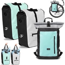 Fahrradtasche Packtasche Gepäckträgertasche Gepäck Tasche aus LKW-Plane 22-28 L