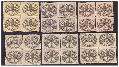 Vatikan 1945 steuermarken - vatikan,