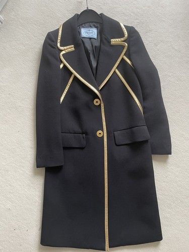 Prada mantel schwarz gold - mantel,, schwarz,