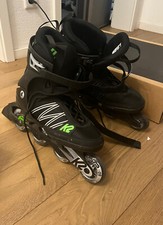 k2 inliner herren 2 paare in Größe 45 in schwarz/grün 