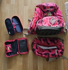 Ergobag Schulranzen Set Rosa Mäppchen  Grundschule Schule Ranzen 