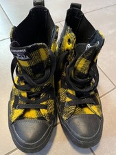Converse Allstar, Damen, Größe 9,  Woolrich, gelb-schwarz karierte Schuhe Gr. 39