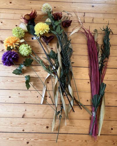 Künstlicher blumenstrauß - künstlicher,