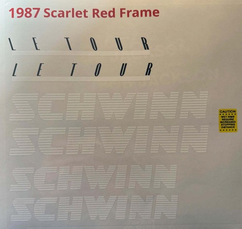 Schwinn tour 1987 aufkleber - tour,