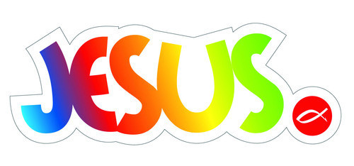 Aufkleber jesus ichthys 13 - aufkleber:,