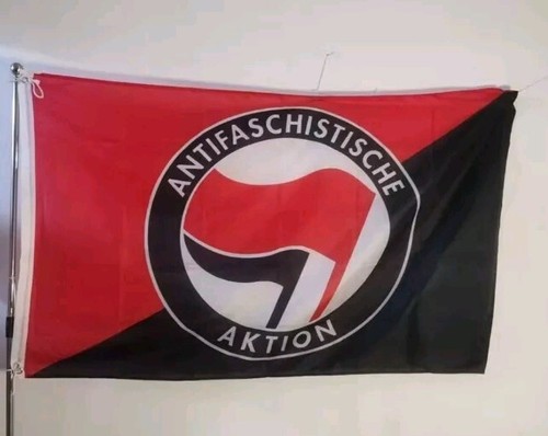 Antifa banner fahne - antifa, flagge