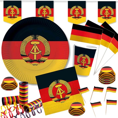 Ddr party geschirr deko - party,