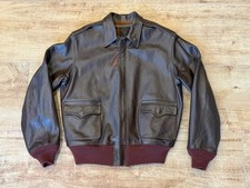 A-2 Fliegerjacke Lederjacke Pilotenjacke, Pferdeleder, US 44, wie Eastman / Aero