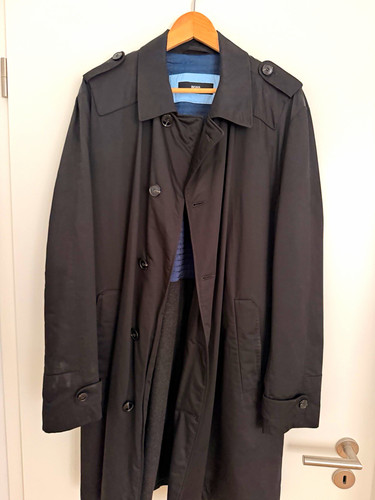Boss herren trenchcoat mantel - herren,