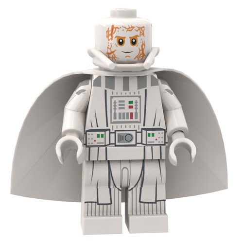 Custom minifigur white - minifigur:,