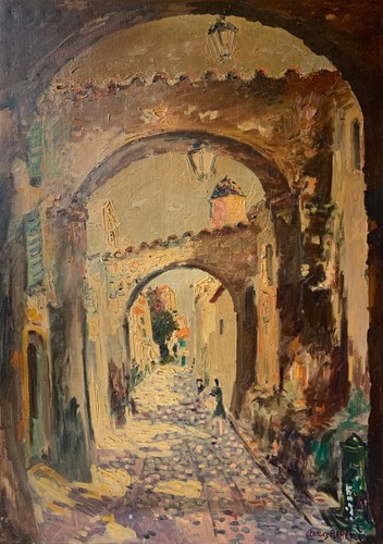 Großes ölbild impressionist - großes,