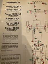 FENDT Farmer 102/103/104/105/106/108 S/LS, Wartungs- und Schmierplan, Kopie