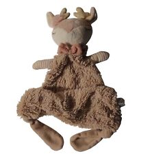 Bieco Reh Rentier Schmusetuch Schnuffeltuch 36cm Braun Beige Rosa Weich