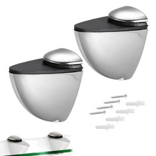 2 Stück Glasregal Halterung