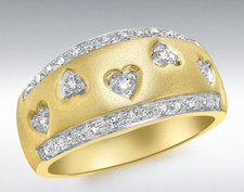 9ct Gelbgold 0.23ct Diamant