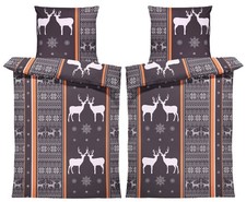 4 teilig Biber Bettwäsche