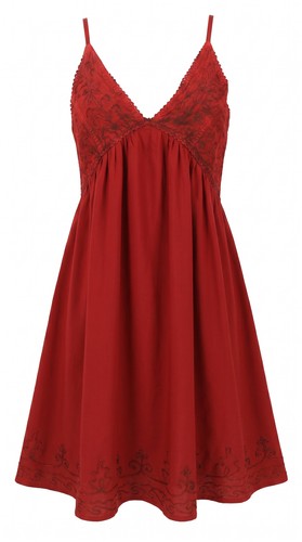 Besticktes boho sommerkleid - besticktes,