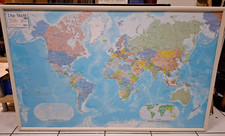 Große Weltkarte „Die Welt“ – 150 x 90 cm – Reader’s Digest – gerahmt & laminiert