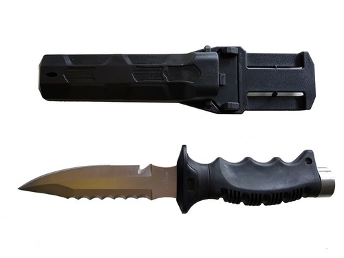 Tauchermesser 5cm mit - tauchermesser, 25,5cm