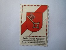 Aecht Franck - Wappen Deutsches Reich - Freie Hansestadt Bremen / Reklamemarke