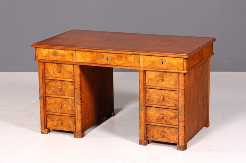 Art deco schreibtisch - art, nussbaum