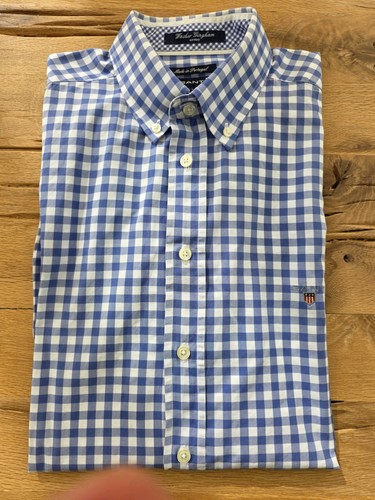 Gant herrenhemd gingham poplin - gingham,
