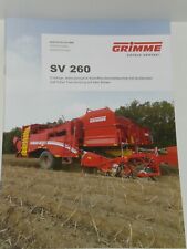 GRIMME SV 260 2-reihige Kartoffelvollernter Prospekt von 10/2014 ( R 102 )