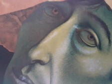 Rudolf Hausner, Trauriger Europäer, Lithographie, numeriert, handsigniert