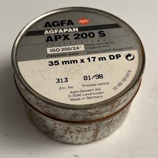 AGFA Agfapan APX 200 S  35 mm - leere Blechdose