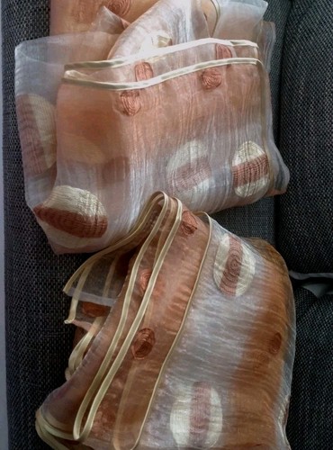 Stück organza kupfer braun - stück, kupfer-braun-