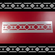 Bordüre Schablone Geometrisches Muster Quadrate - B1B46