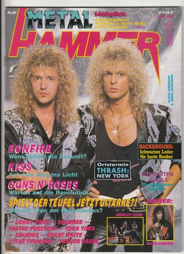 Metal hammer 20 - metal, #20/1989