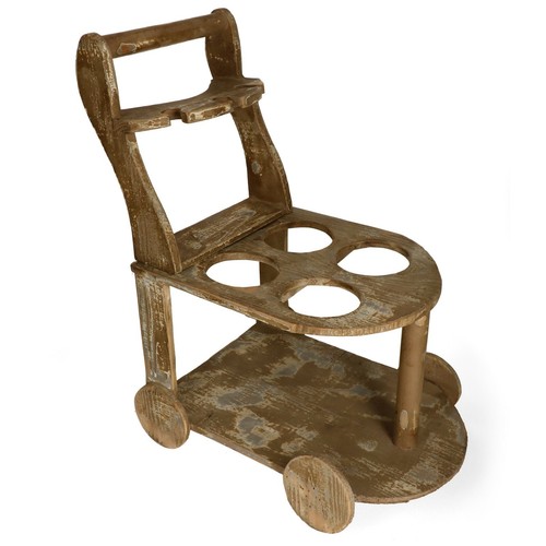 Wein wagen holz - für, 4x