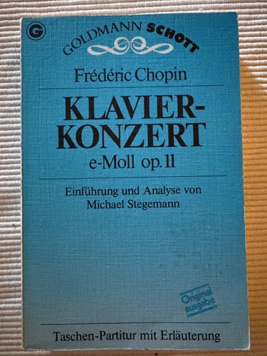 Frederic chopin klavierkonzert - chopin,