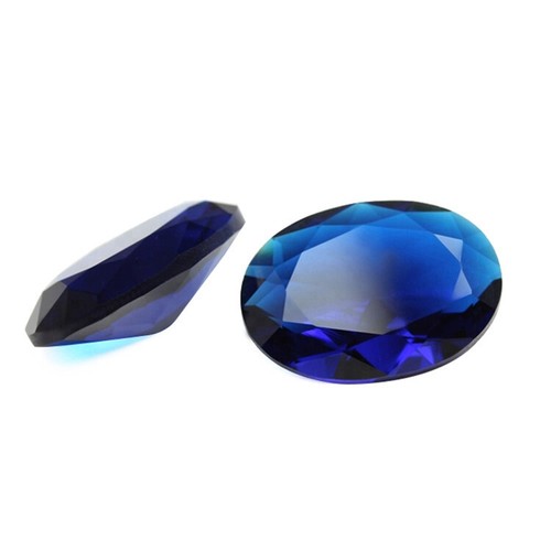 Ovaler schliff blaue saphire - /blaue,