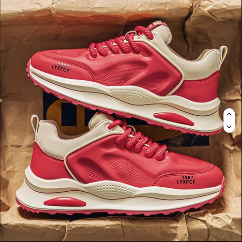 Herren sneaker rot beige - rot,