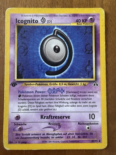 Pokémon tcg karte icognito - pokémon,