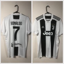 Ronaldo #7 Juventus 2018/19 Medium Home Champions League Shirt Adidas Brandneu mit Etikett