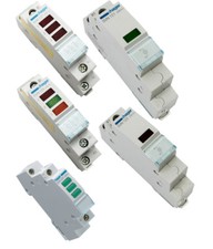 HAGER SVN121 SVN127 LEUCHTMELDER PHASENKONTROLLE SIGNALLEUCHTE GRÜN ROT ORANGE