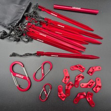 Erdnägel Zeltheringe Set 10 Stück Leinenspanner Hering Alu Bodenanker Tarp