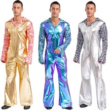 DE Herren Metallic Jumpsuit
