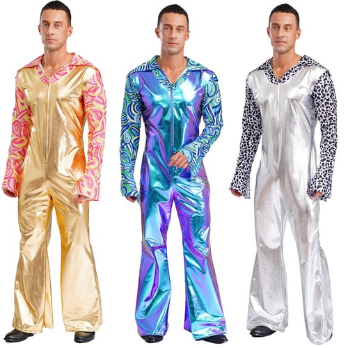 Herren metallic jumpsuit - de,