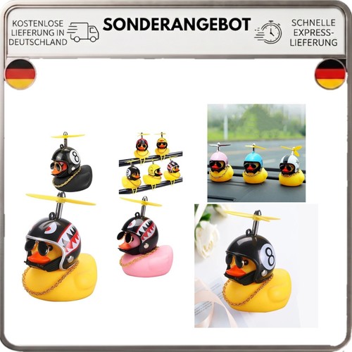 Süße gelbe ente - mit, helm