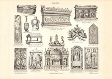 Grabmäler historischer Druck