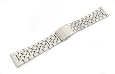 22 mm Uhrenarmband Edelstahl Gliederarmband fein Herrenarmband