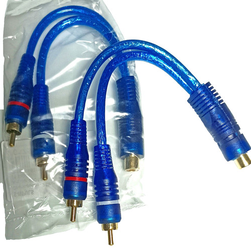 2stück rca cinch splitter - splitter, y