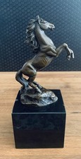 Bronzefigur Pferd 21 cm Skulptur Horse Figur Antik Stil Statue Tierfigur Bronze