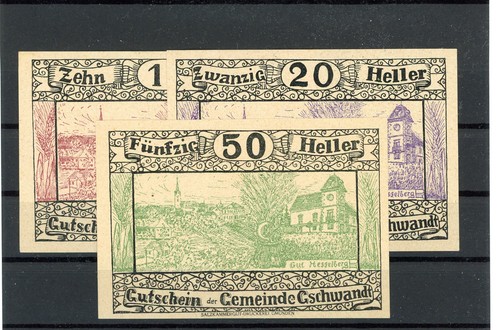 Gschwandt scheine notgeld - gschwandt,